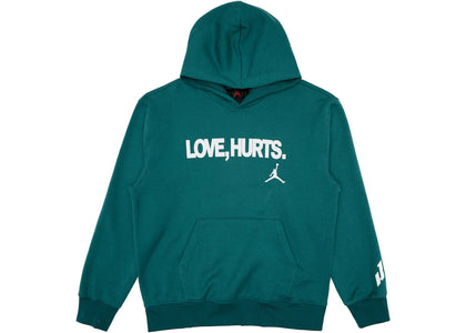 Jordan Jalen Hurts Love Hurts Pullover Fleece Hoodie Sport Teal sneakers - authentic Jordan shoes