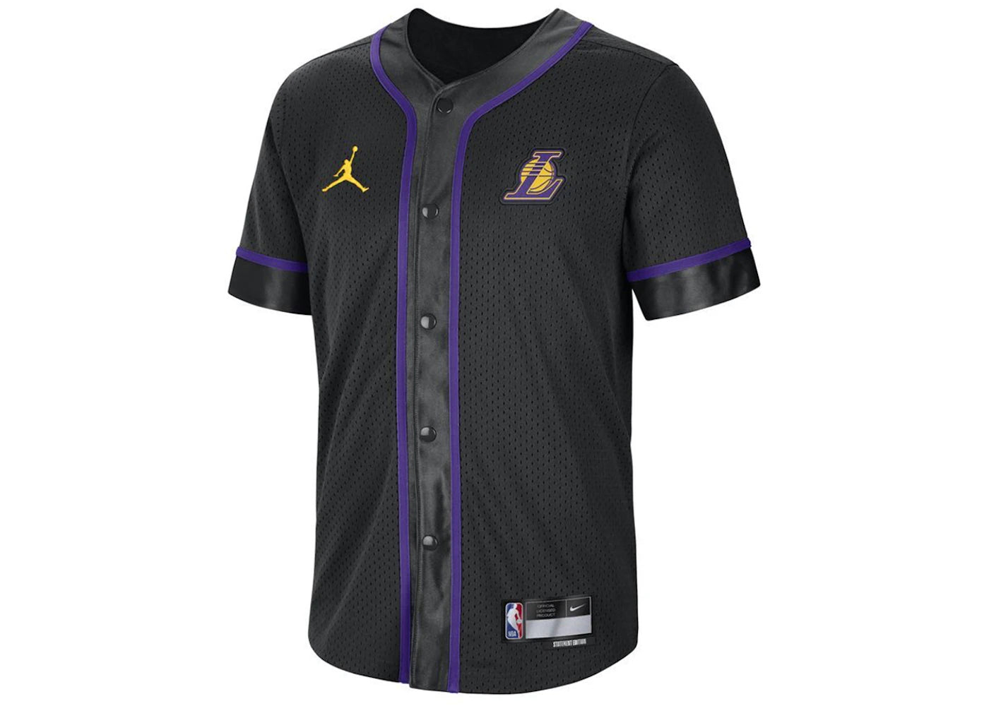 Jordan NBA Los Angeles Lakers Statement Edition Dri-Fit Top Black - vue secondaire A