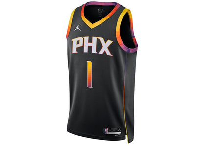 Jordan NBA Phoenix Suns Devin Booker Statement Edition Dri-Fit Swingman Jersey Black/Multicolor - apparel view 2