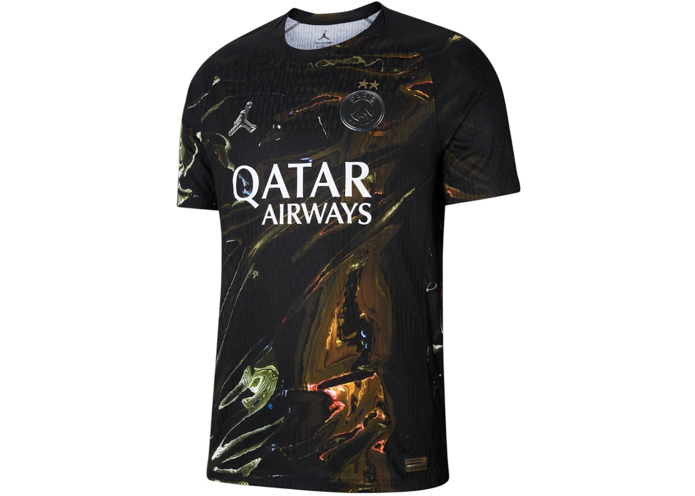Jordan PSG 2025/26 Night Edition Special Edition Dri-Fit Adv Match Jersey (Champions of Europe 2026 Print) Black - vue secondaire B