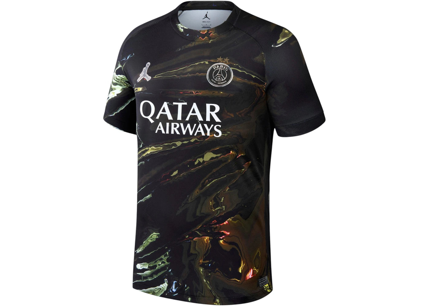 Jordan PSG 2025/26 Night Edition Special Edition Stadium Jersey (Champions of Europe 2026 Print) Black - vue secondaire B