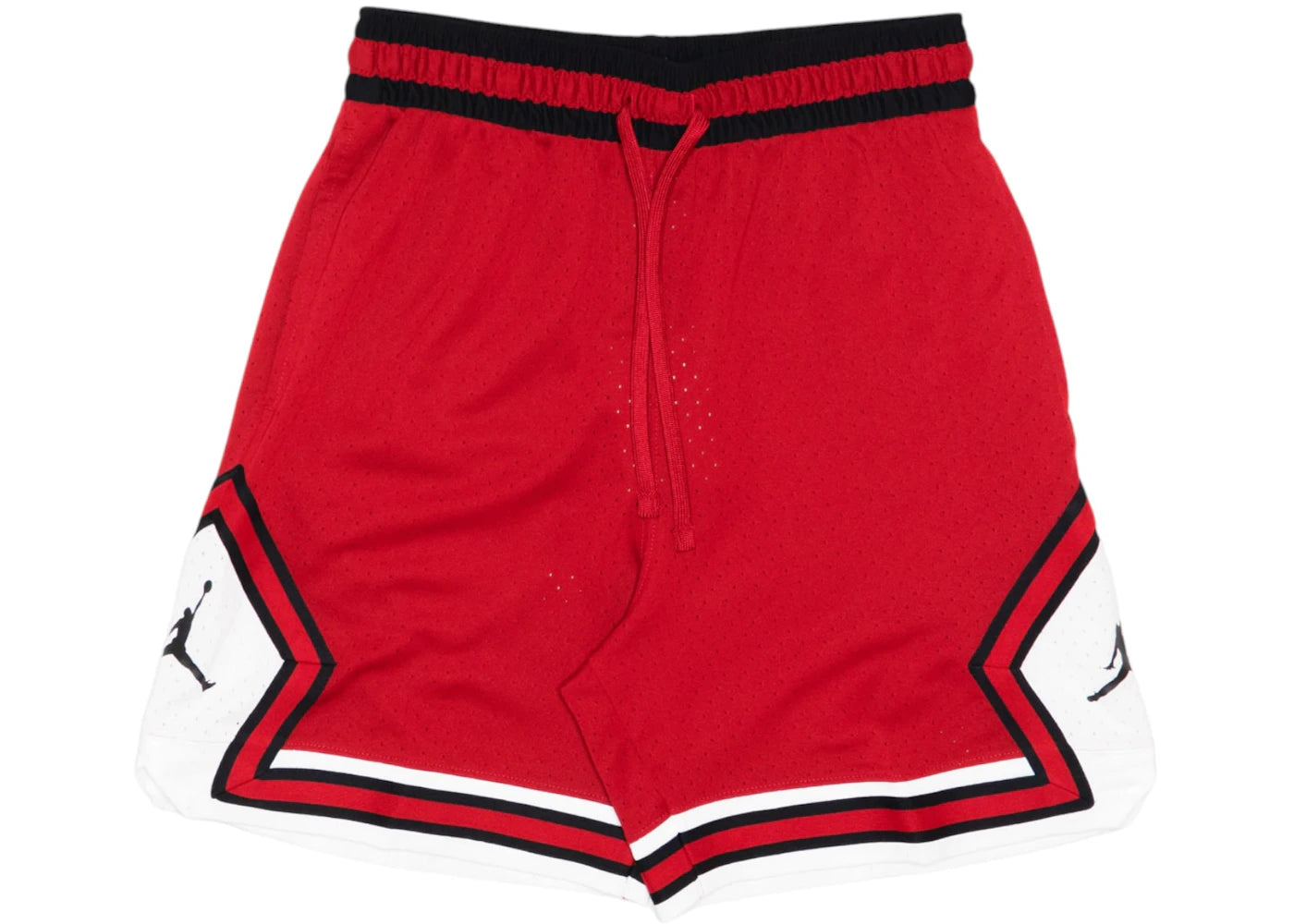 Jordan Sport Diamond Mesh Dri-Fit Shorts Red/Black/White - vue 360