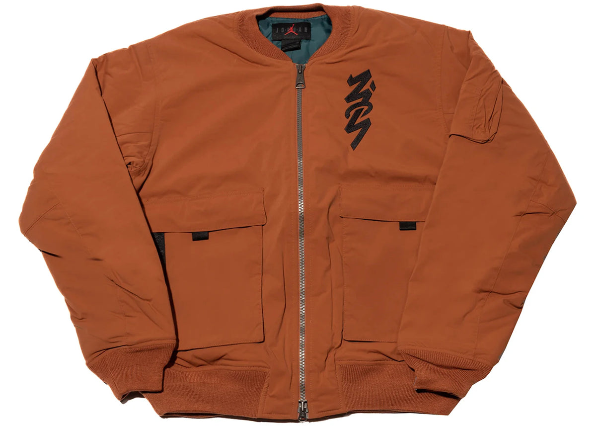 Jordan Zion Flight Jacket Brown/Black - vue secondaire A