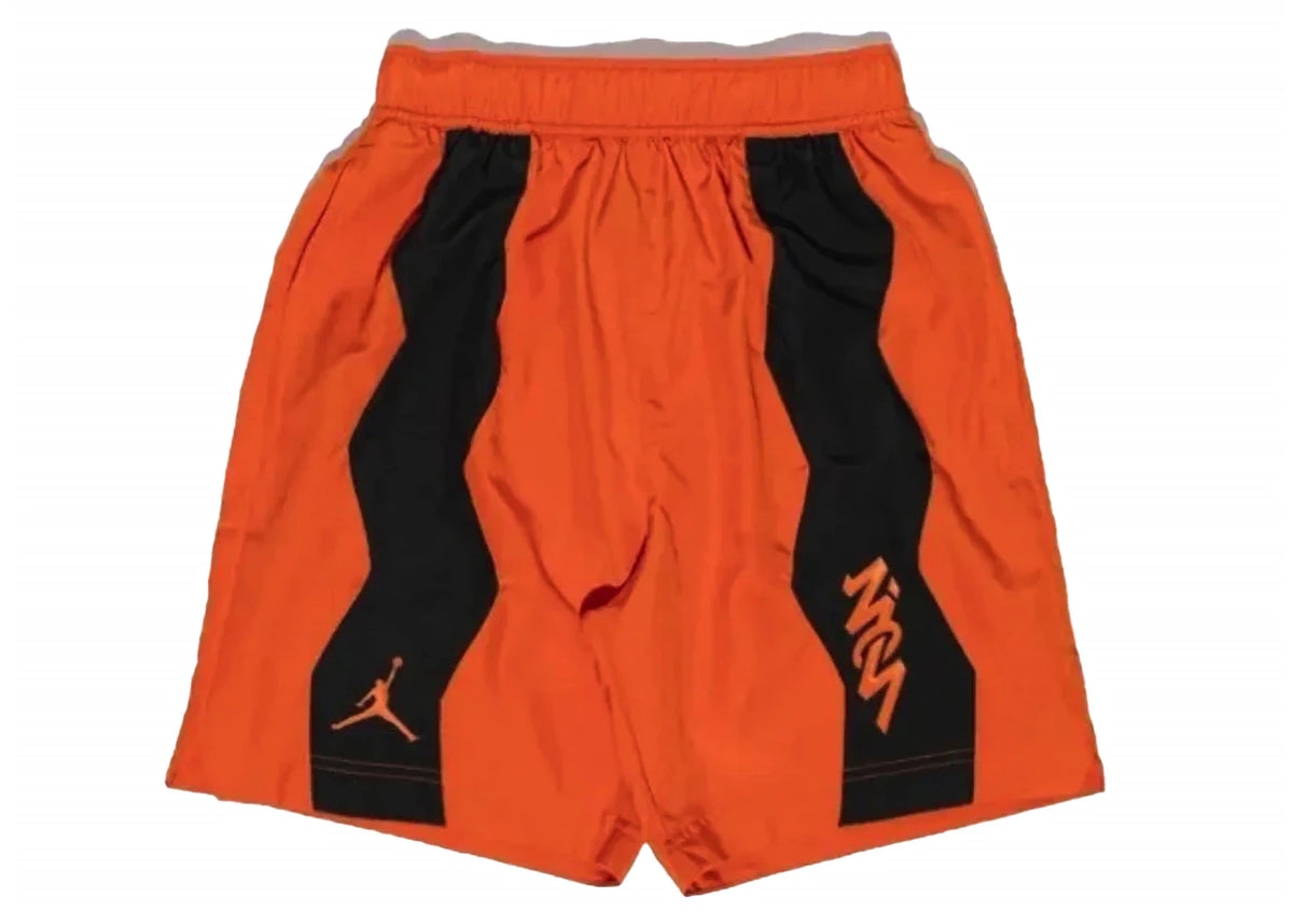 Jordan Zion Performance Dri-Fit Webshorts Orange - vue 360