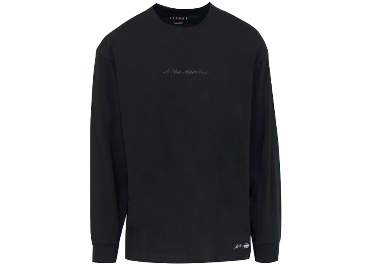Jordan x A Ma Maniere L/S Tee Black - vue 360
