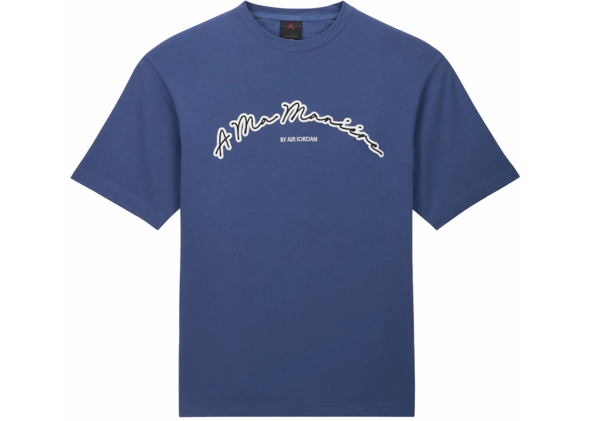 Jordan x A Ma Maniére Blaues T-Shirt - vue 360