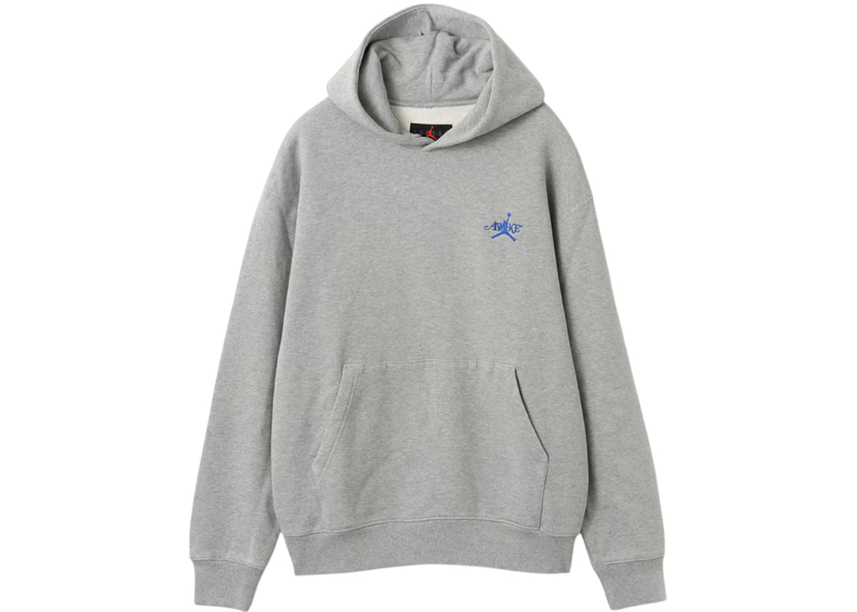 Jordan x Awake NY Fleece Hoodie Heather Grey/Black/Game Royal - vue secondaire A
