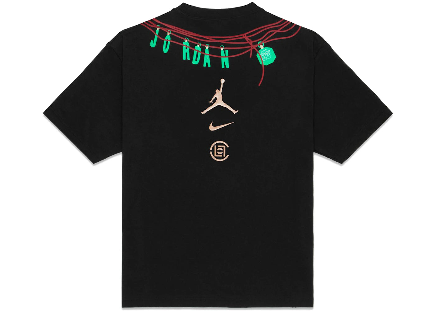 Jordan x Clot Jade T-Shirt Black - vue secondaire B