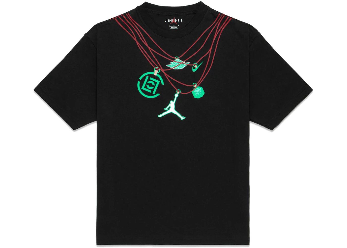 Jordan x Clot Jade T-Shirt Black - vue secondaire A