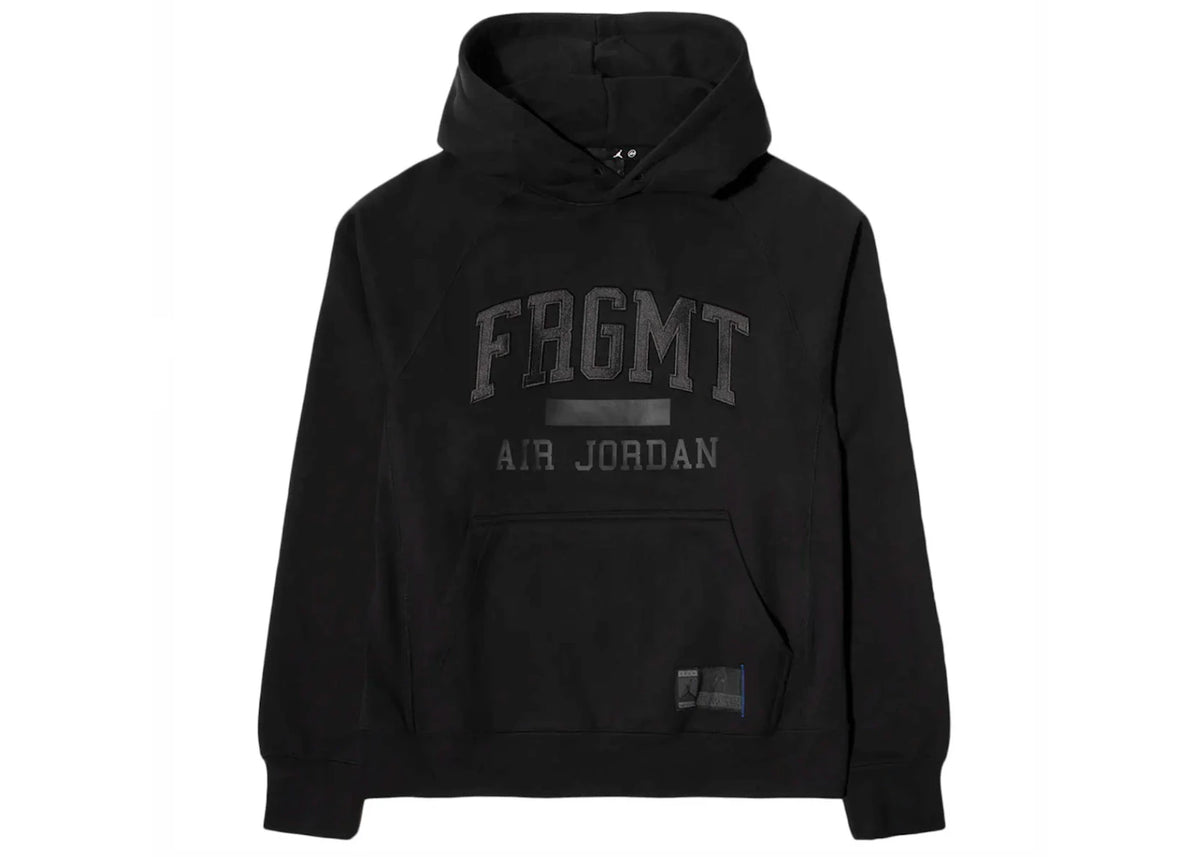Jordan x Fragment Pullover Hoodie Black/Reflective Silver - vue secondaire A