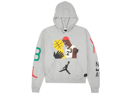 Jordan x Nina Chanel Abney Women's Hoodie Grey - apparel view 2