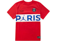 Jordan x Paris Saint-Germain Wordmark Tee Red