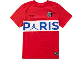 Jordan x Paris Saint-Germain Wordmark Tee Red