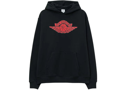 Jordan x Saint Mxxxxxx Fleece Hoodie Black - apparel view 2