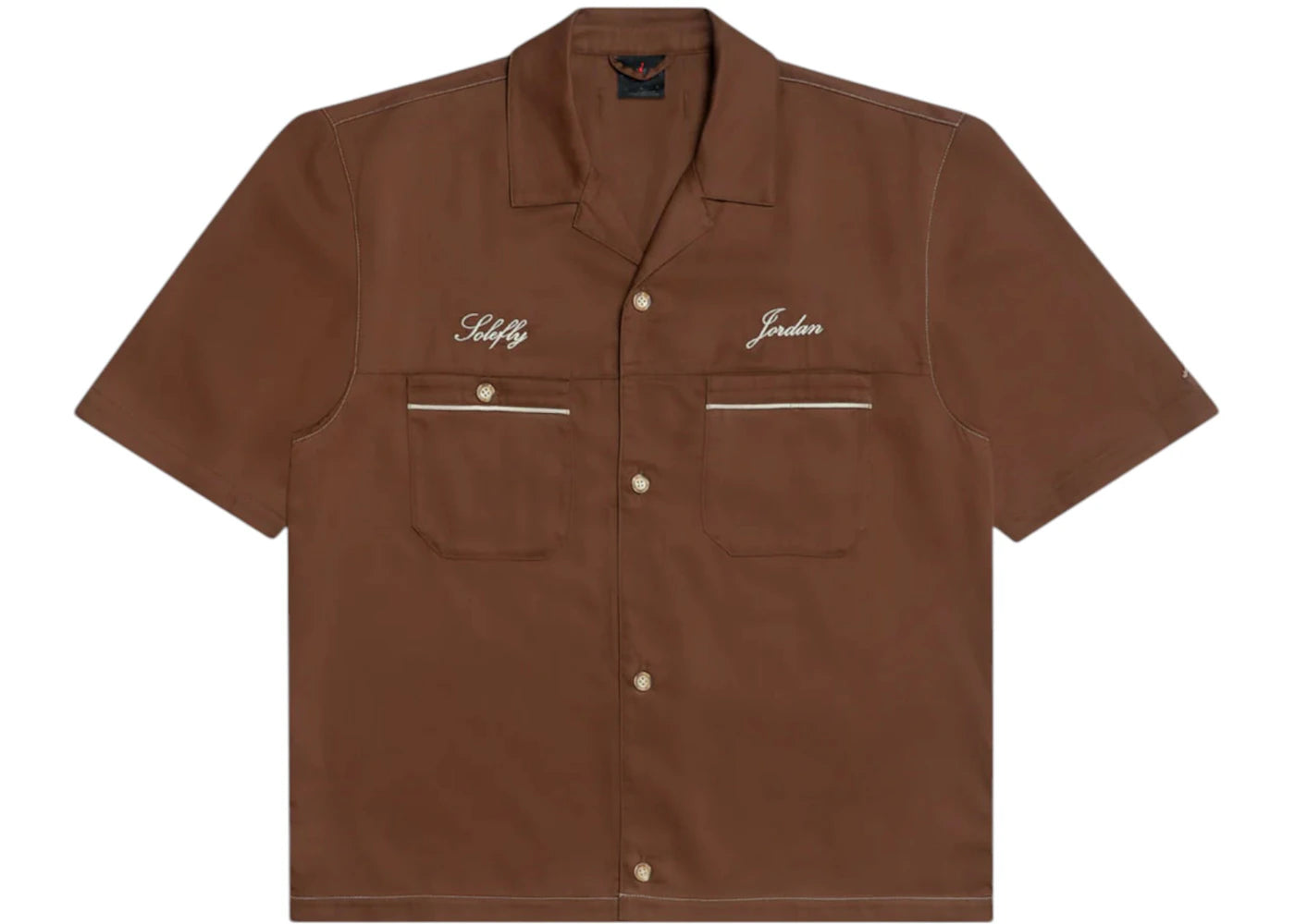 Jordan x SoleFly Barista Shirt Cacao Wow/Fossil - vue secondaire A