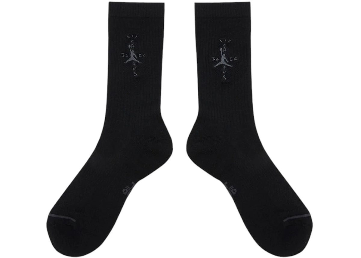 Jordan x Travis Scott Crew Sock Black - vue secondaire B