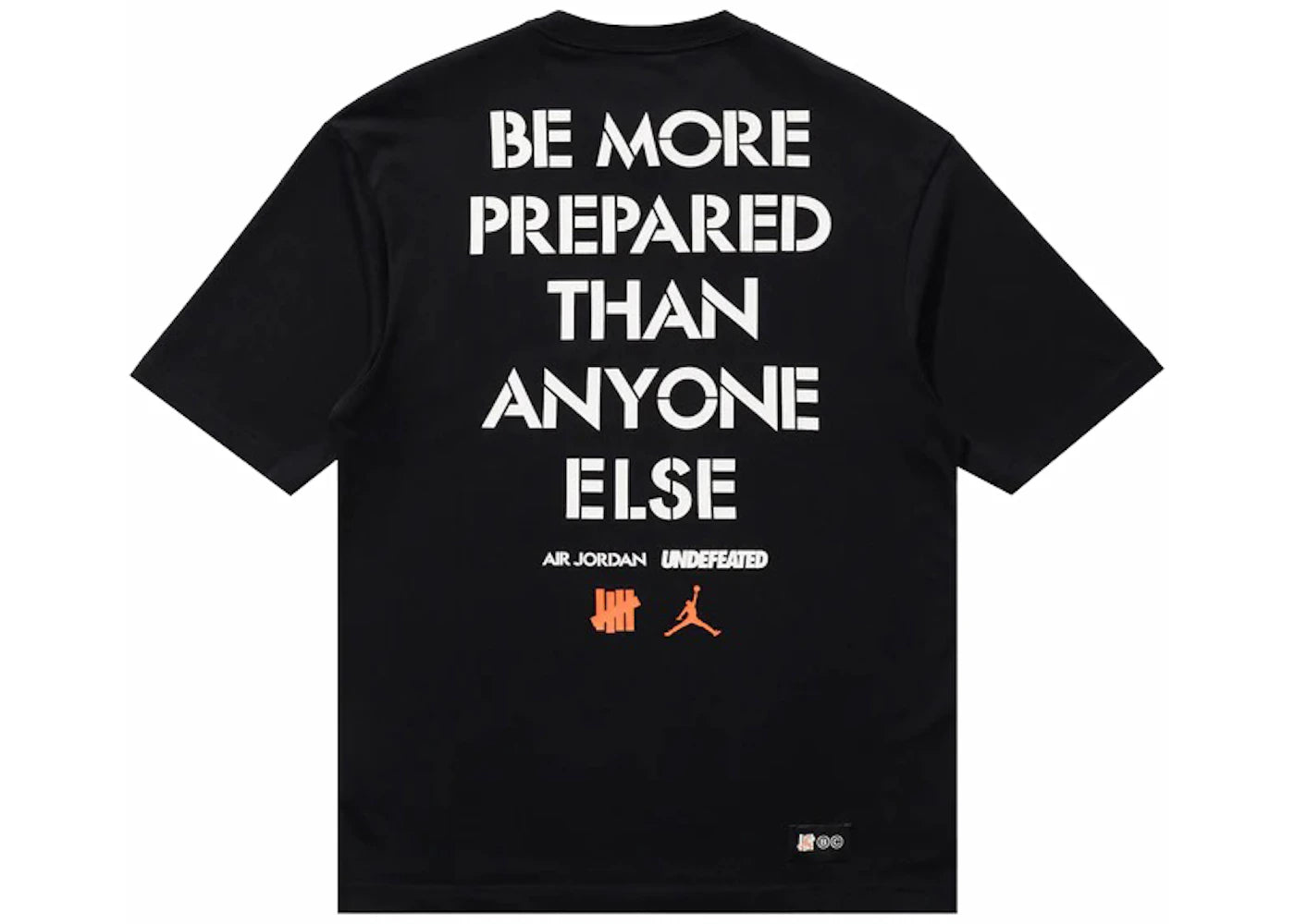 Jordan x Undefeated Strikes Tee Black - vue secondaire A