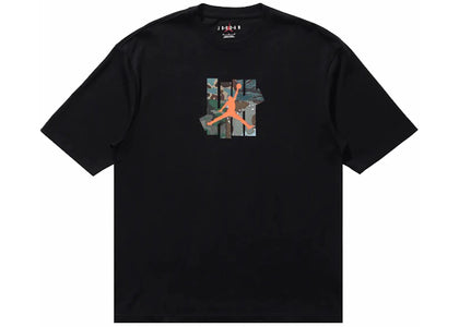 Jordan x Undefeated Strikes Tee Black - authentic Jordan sneakers