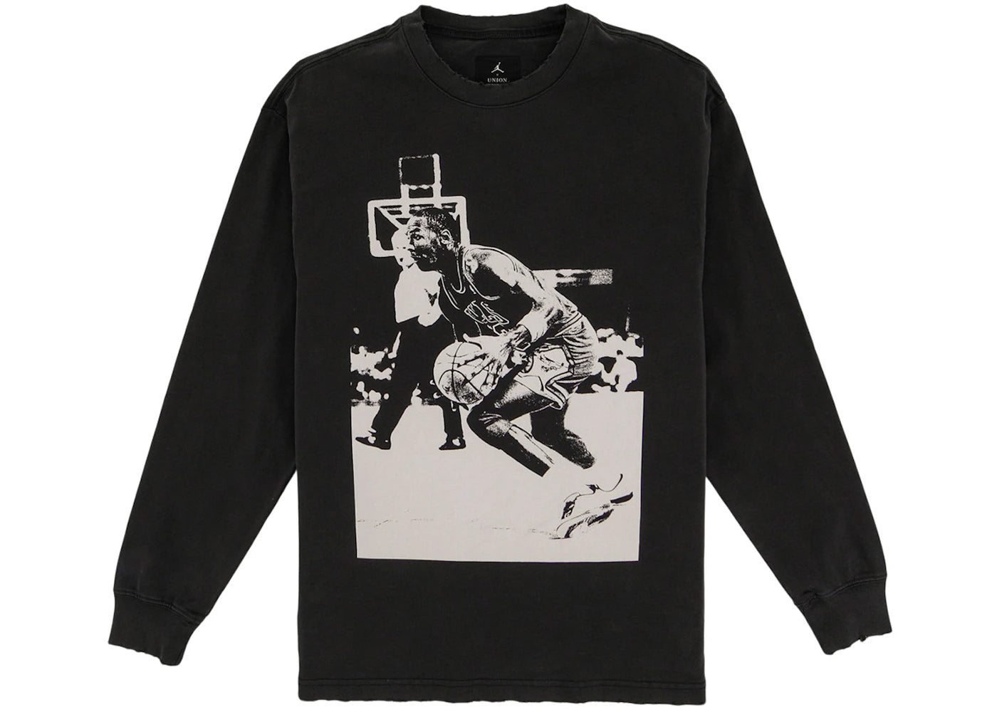 Jordan x Union M J L/S T-shirt Off Noir - vue secondaire A