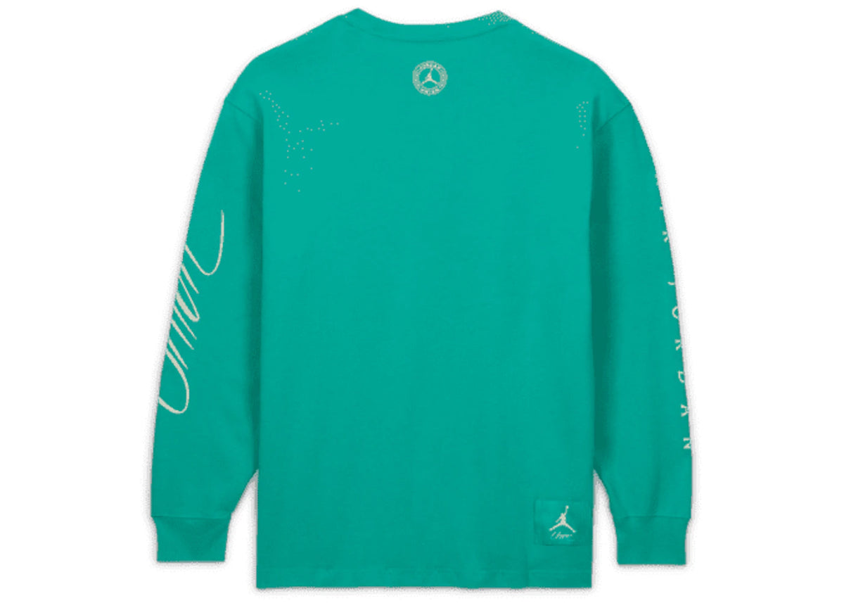 Jordan x Union MJ L/S Tee (Asia Sizing) Kinetic Green/White - vue secondaire A