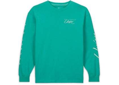 Jordan x Union MJ L/S Tee (Asia Sizing) Kinetic Green/White - sneakers view 2