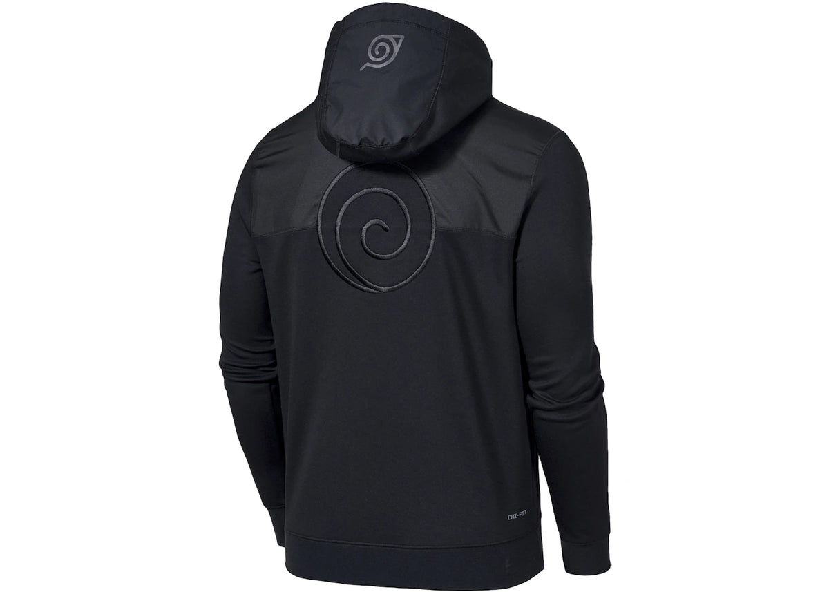 Jordan x Zion x Naruto Full Zip Top Hoodie Black - vue secondaire B