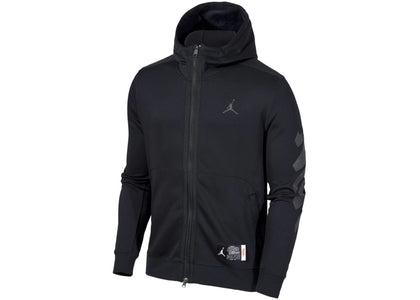 Jordan x Zion x Naruto Full Zip Top Hoodie Black - apparel view 2