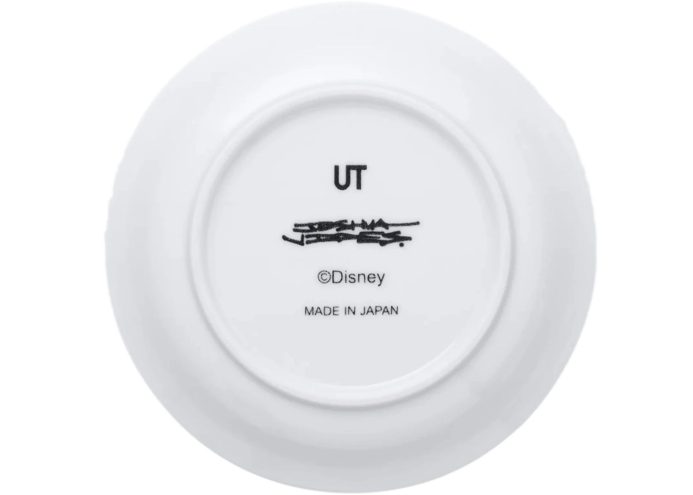 Joshua Vides x Uniqlo Monochrome Mickey Face Small Plate - vue secondaire B