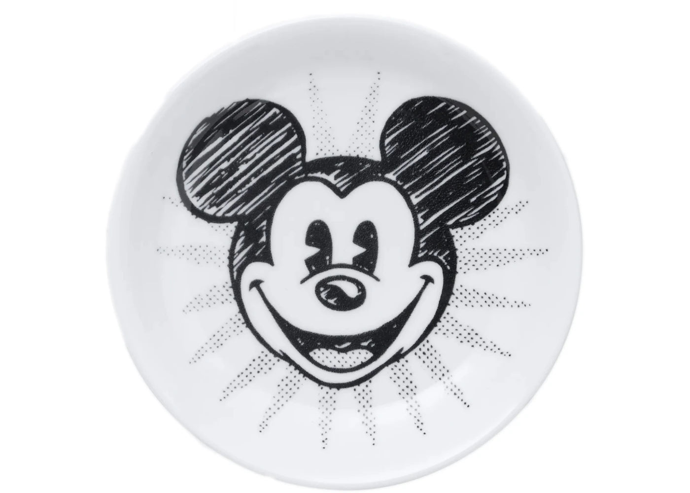 Joshua Vides x Uniqlo Monochrome Mickey Face Small Plate - vue secondaire A