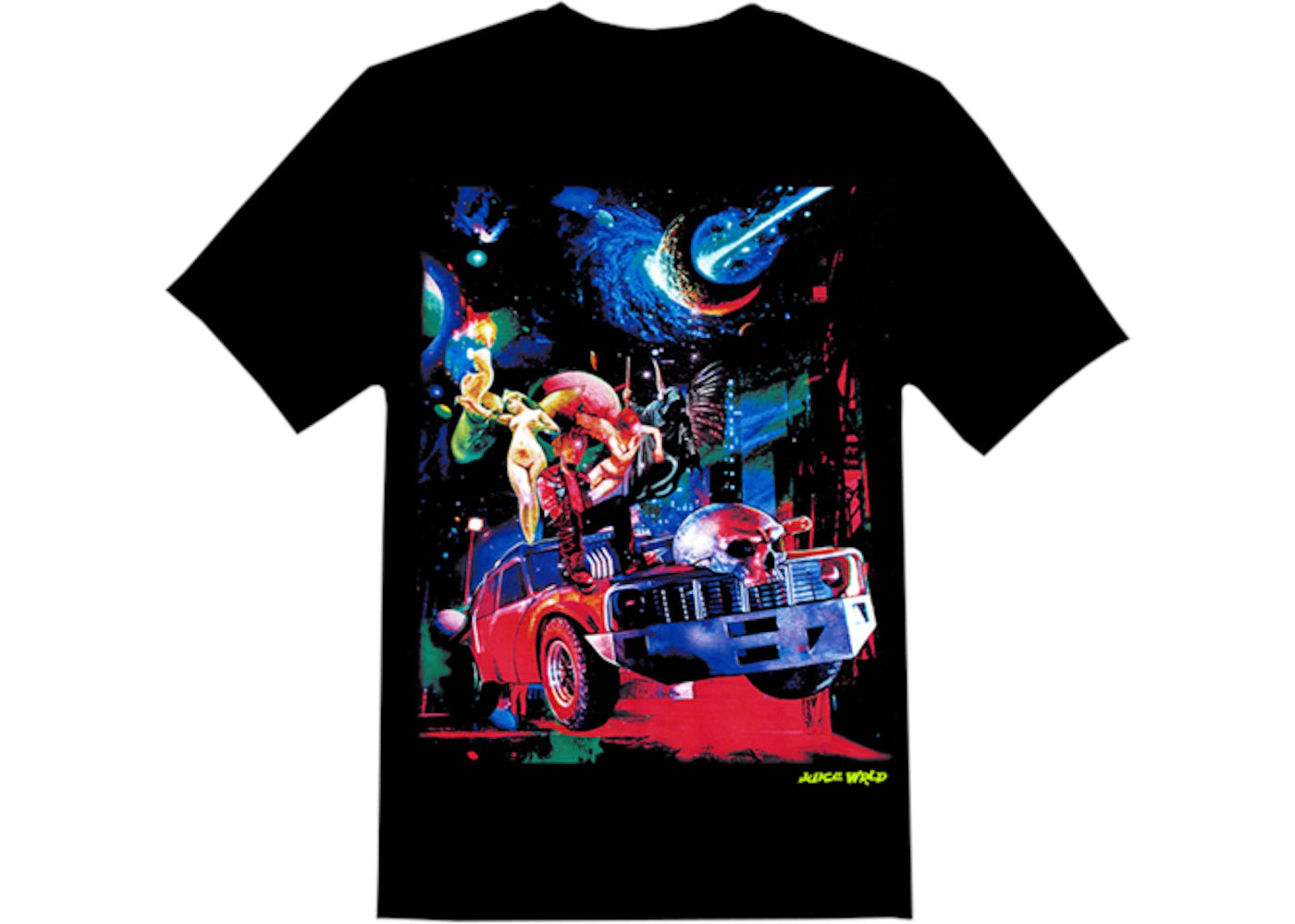 Juice Wrld x Vlone Cosmic Racer T-Shirt Black - vue secondaire A
