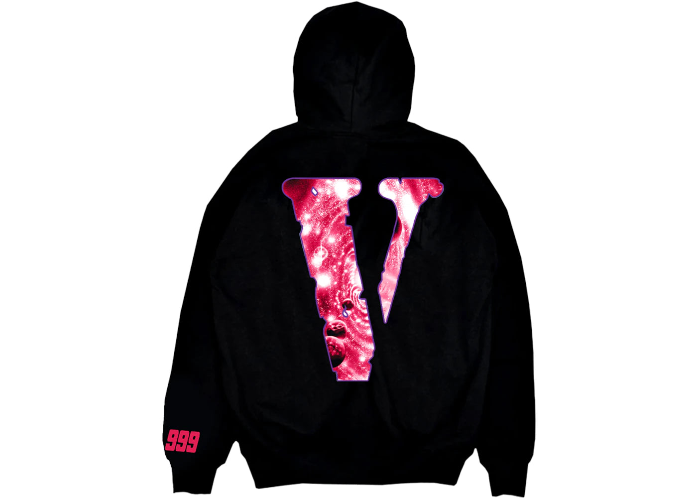 Juice Wrld x Vlone Galaxy Hoodie Black - vue secondaire B