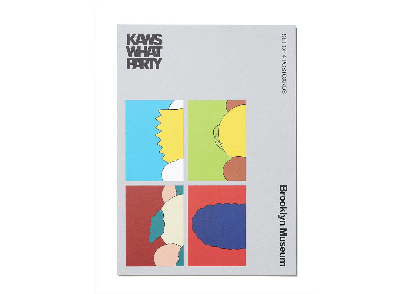 KAWS Brooklyn Museum KIMPSONS Postcard Set of 4