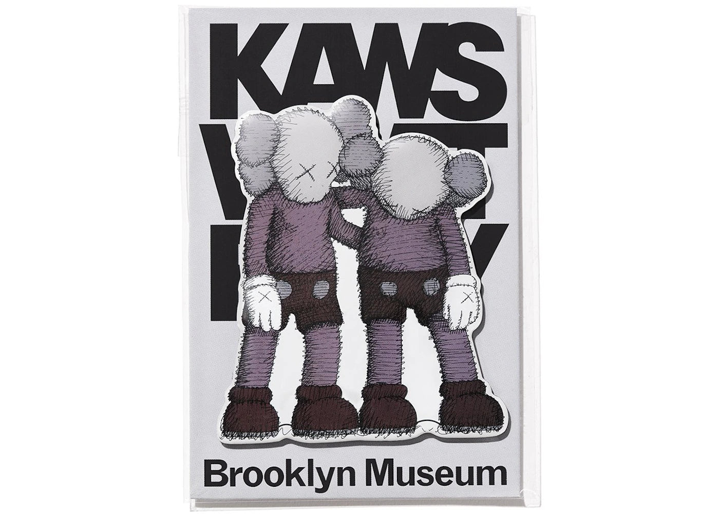 KAWS Brooklyn Museum WHAT PARTY ALONG THE WAY Magnet Grey - vue secondaire B