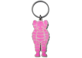 KAWS Brooklyn Museum WHAT PARTY Keychain Pink - vue 360