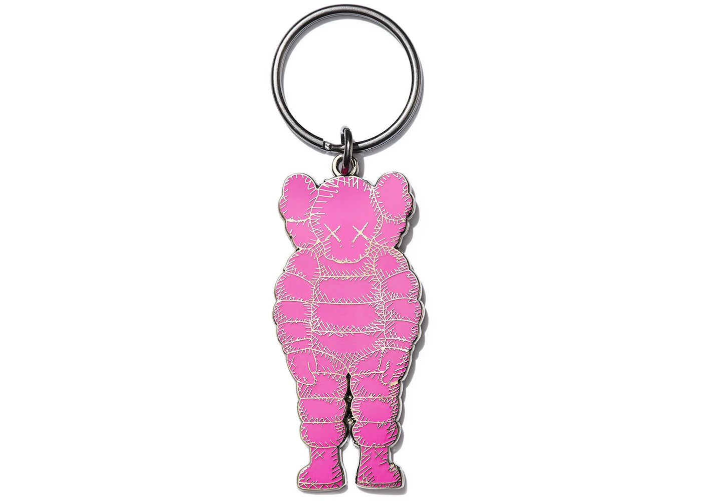 KAWS Brooklyn Museum WHAT PARTY Keychain Pink - vue secondaire A