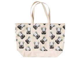 KAWS Canvas Tote Bag Off White - vue 360