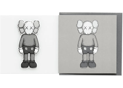 KAWS Companion Greeting Card (With Puffy Sticker) Grey sneakers - authentic KAWS shoes