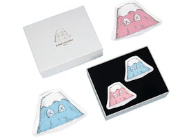 KAWS HOLIDAY JAPAN Mount Fuji Ceramic Plate (Set of 4) Multicolor - vue 360
