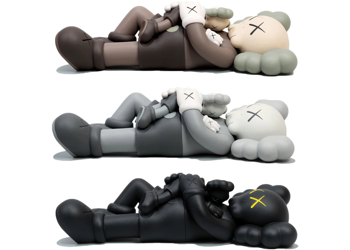 KAWS Holiday Singapore Figure Set Brown/Grey/Black - vue secondaire A