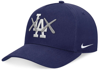 KAWS Nike Club Structured AFRAME Los Angeles Dodgers Cap Blue - authentic KAWS product
