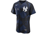 KAWS Nike MLB Authentic New York Yankees Jersey Black/Blue