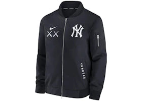 KAWS Nike MLB Fanatics Fest Dugout Bomber New York Yankees Jacket Black - vue 360