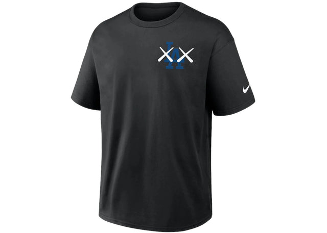 KAWS Nike MLB Fanatics Fest Elevated Max 90 Los Angeles Dodgers Tee Black