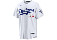 KAWS Nike MLB Stadium Los Angeles Dodgers Jersey White