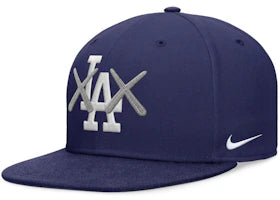 KAWS Nike True Flat Brim Fitted Los Angeles Dodgers Cap Game Royal - authentic KAWS product