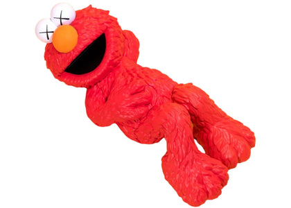 KAWS & Sesame Street Elmo Vinyl Figure - authentic KAWS product