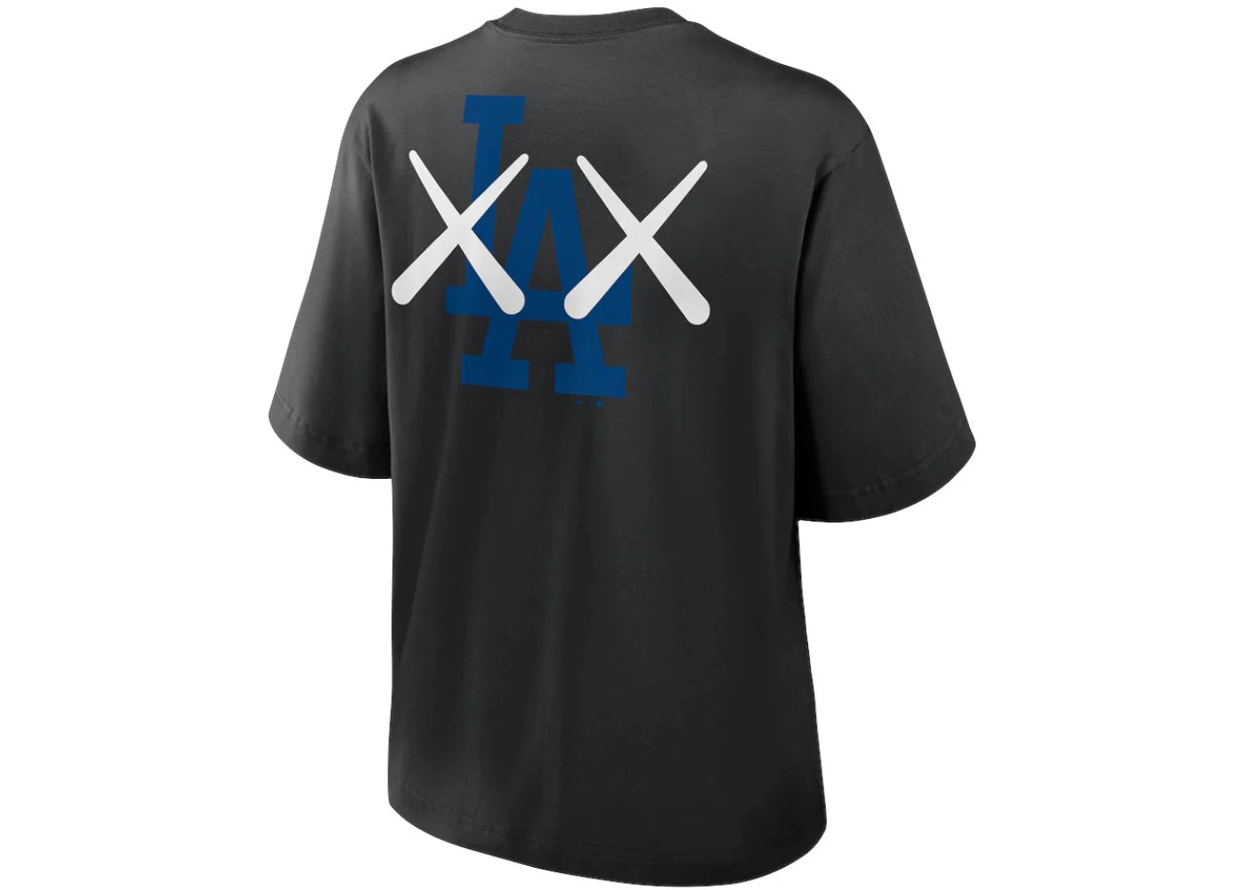 KAWS Women's Nike MLB Fanatics Fest Boxy Los Angeles Dodgers Tee Black - vue secondaire B