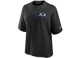 KAWS Women's Nike MLB Fanatics Fest Boxy Los Angeles Dodgers Tee Black - vue 360