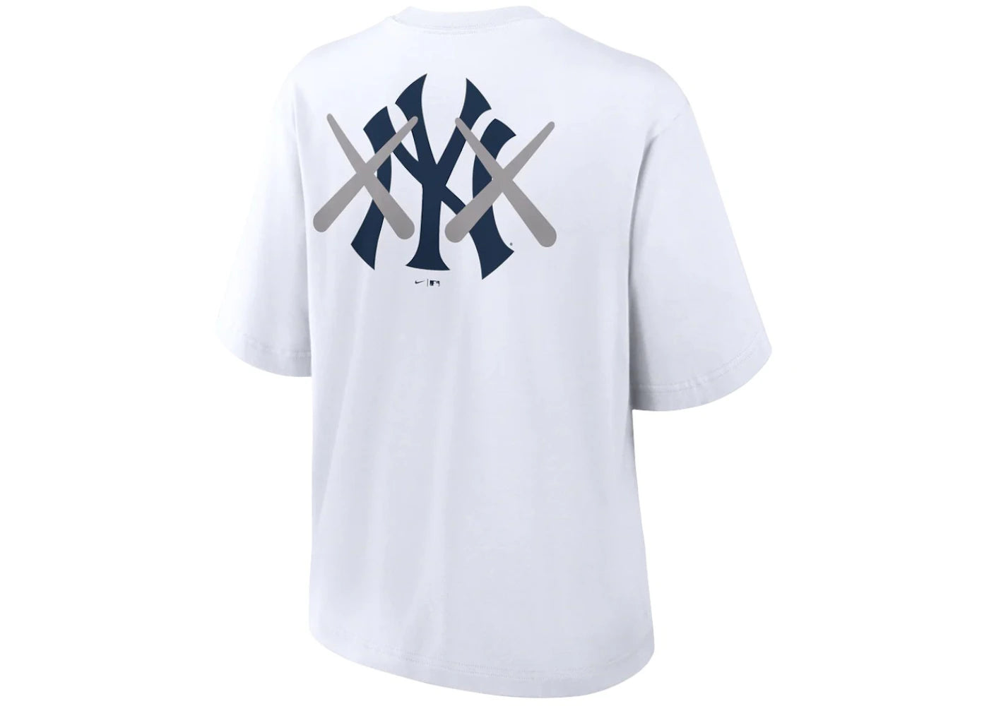 KAWS Women's Nike MLB Fanatics Fest Boxy New York Yankees Tee White - vue secondaire A