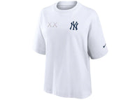 KAWS Women's Nike MLB Fanatics Fest Boxy New York Yankees Tee White